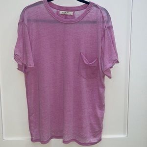 Free People We the Free oversized pink tee, size M